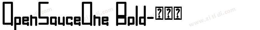 0penSauce0ne Bold字体转换
